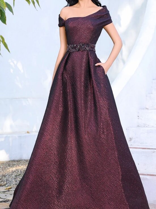 Terani Couture Dresses & Skirts - NWT Terani Couture 252M5333 Mother of the Bride with Jeweled belt Vino size 6